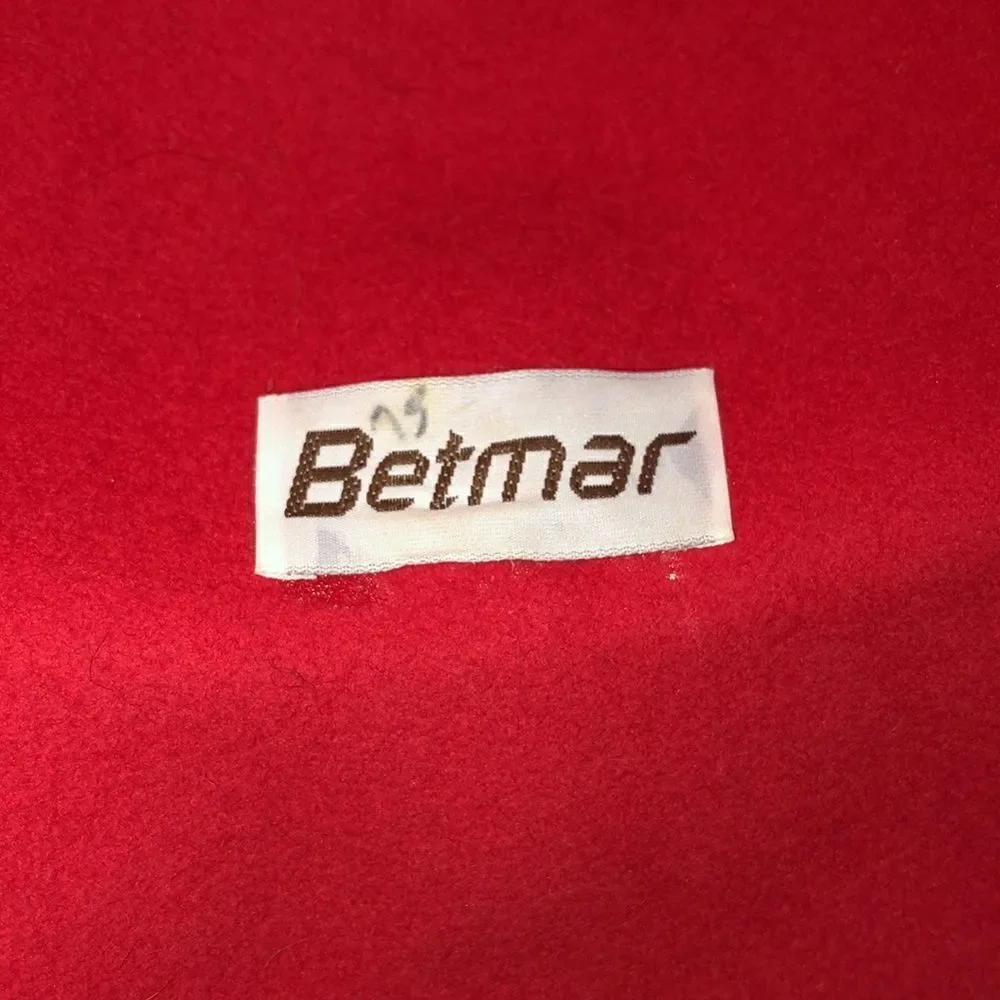 Betmar Retro Vintage 1920s Wool Vibrant Red Ladies Bow Feather & Pin Hat - Picture 7 of 16